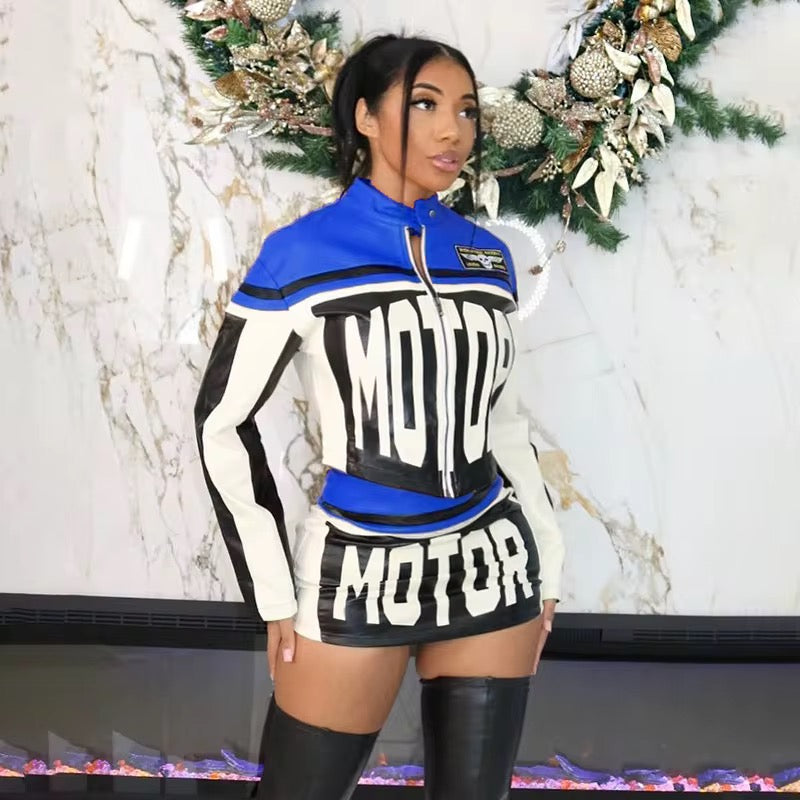 Two Piece Motorcycle Varsity Set