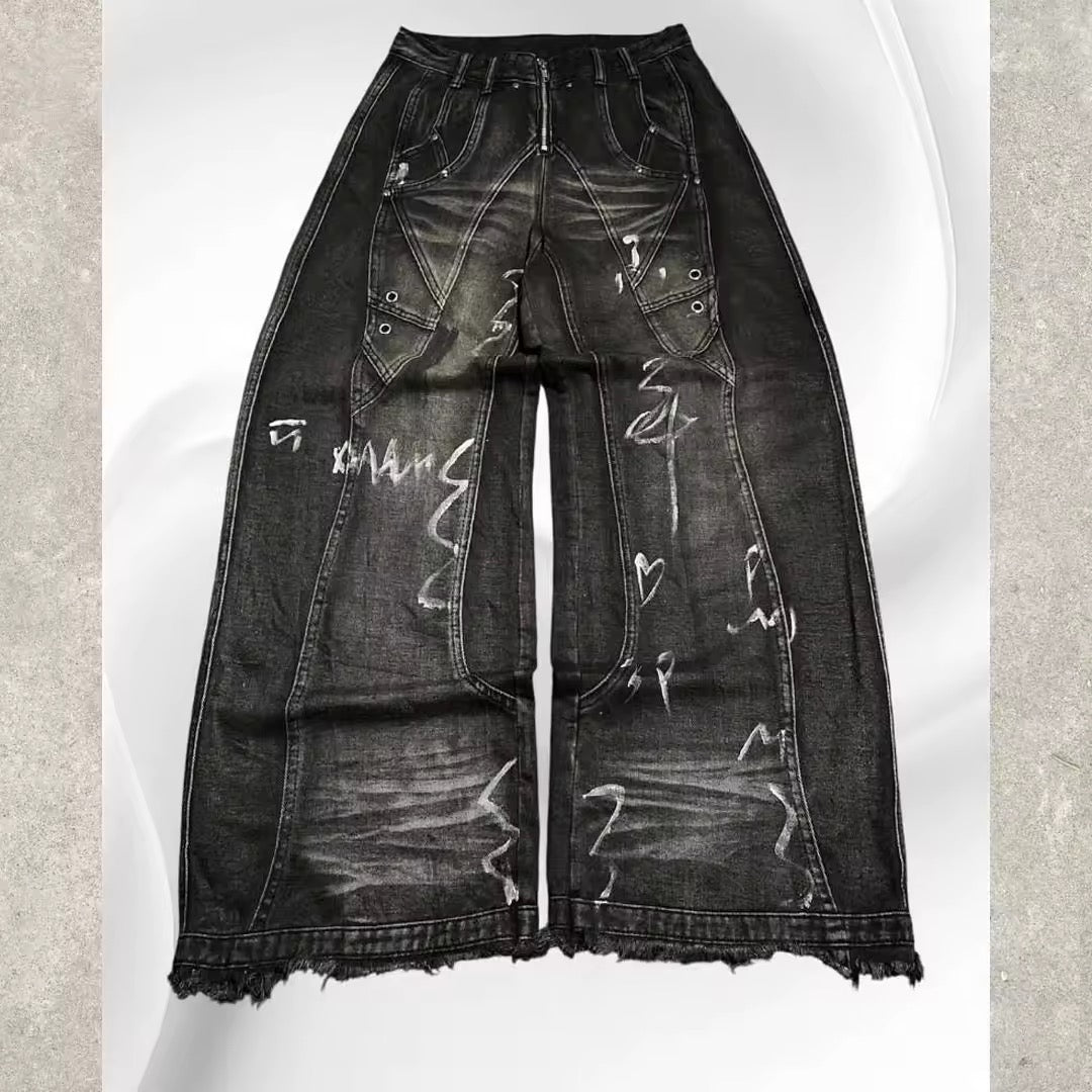 Black Oversized Jeans
