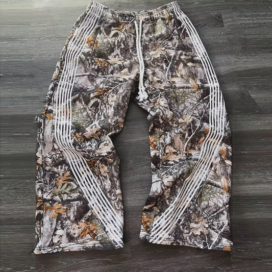 Camouflage Stacked Sweat Pants