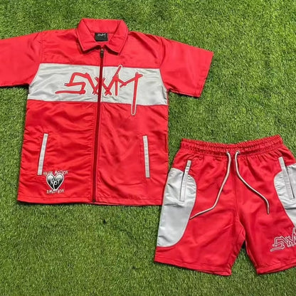 Two Piece Silk Short Set