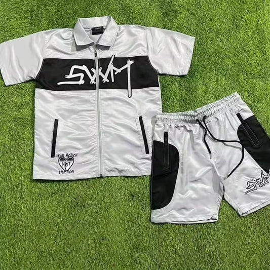Two Piece Silk Short Set