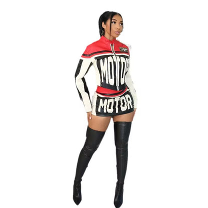 Two Piece Motorcycle Varsity Set