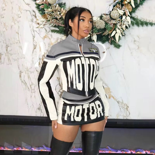Two Piece Motorcycle Varsity Set