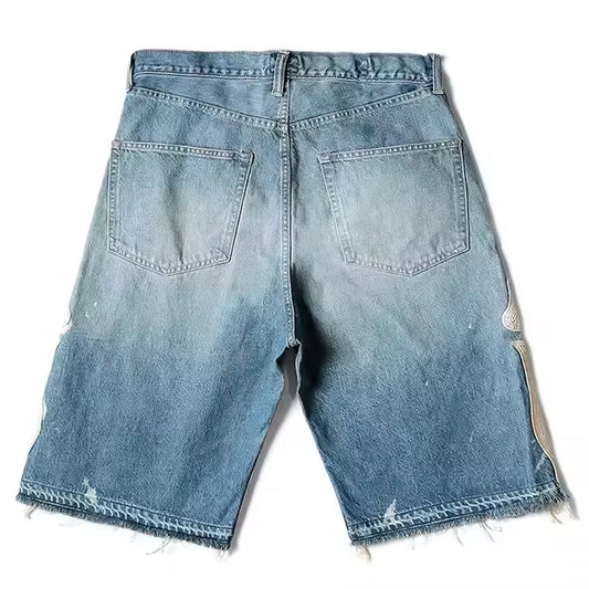 Skeleton Denim Shorts